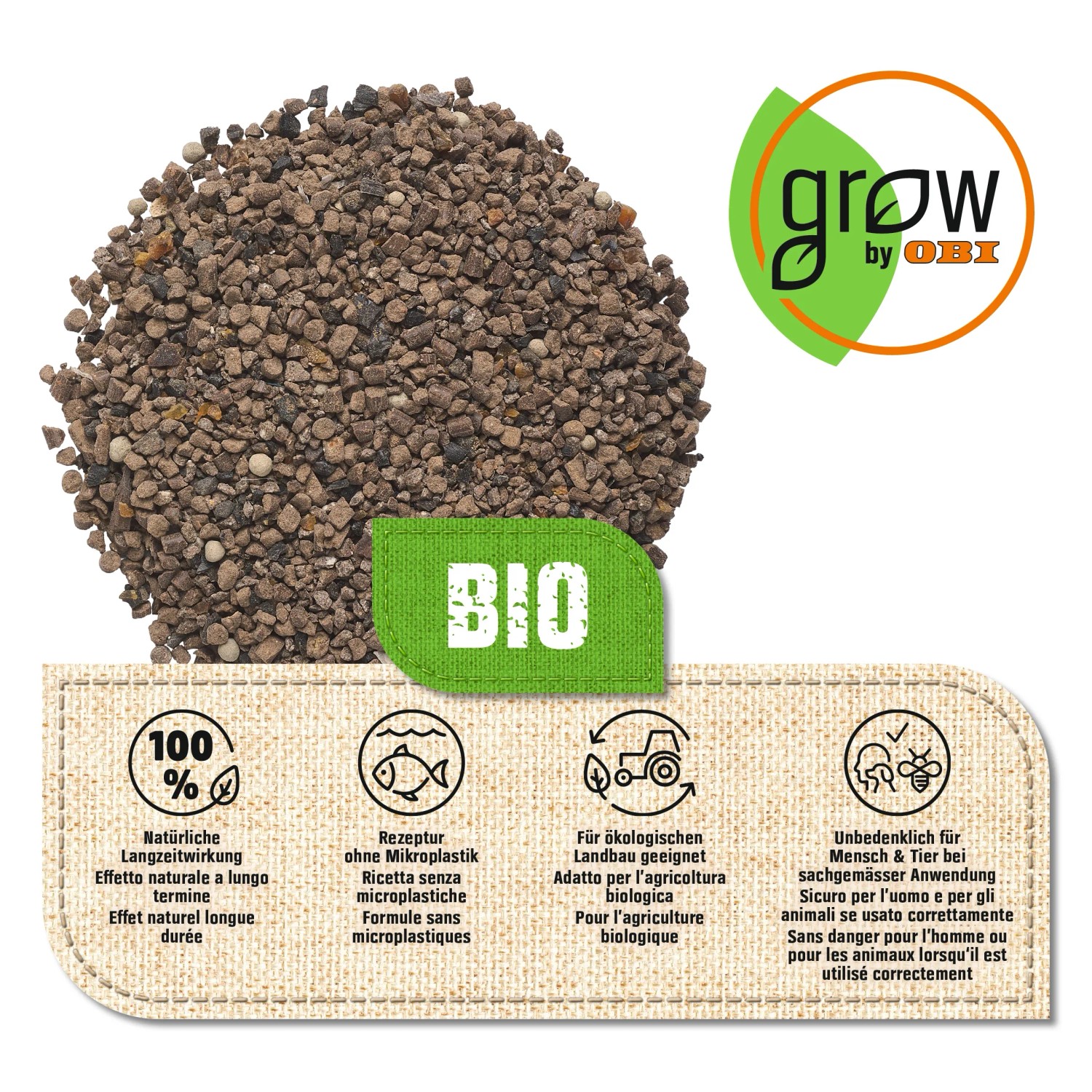 GROW by OBI BIO Obst- und Beeren-Dnger 750 g