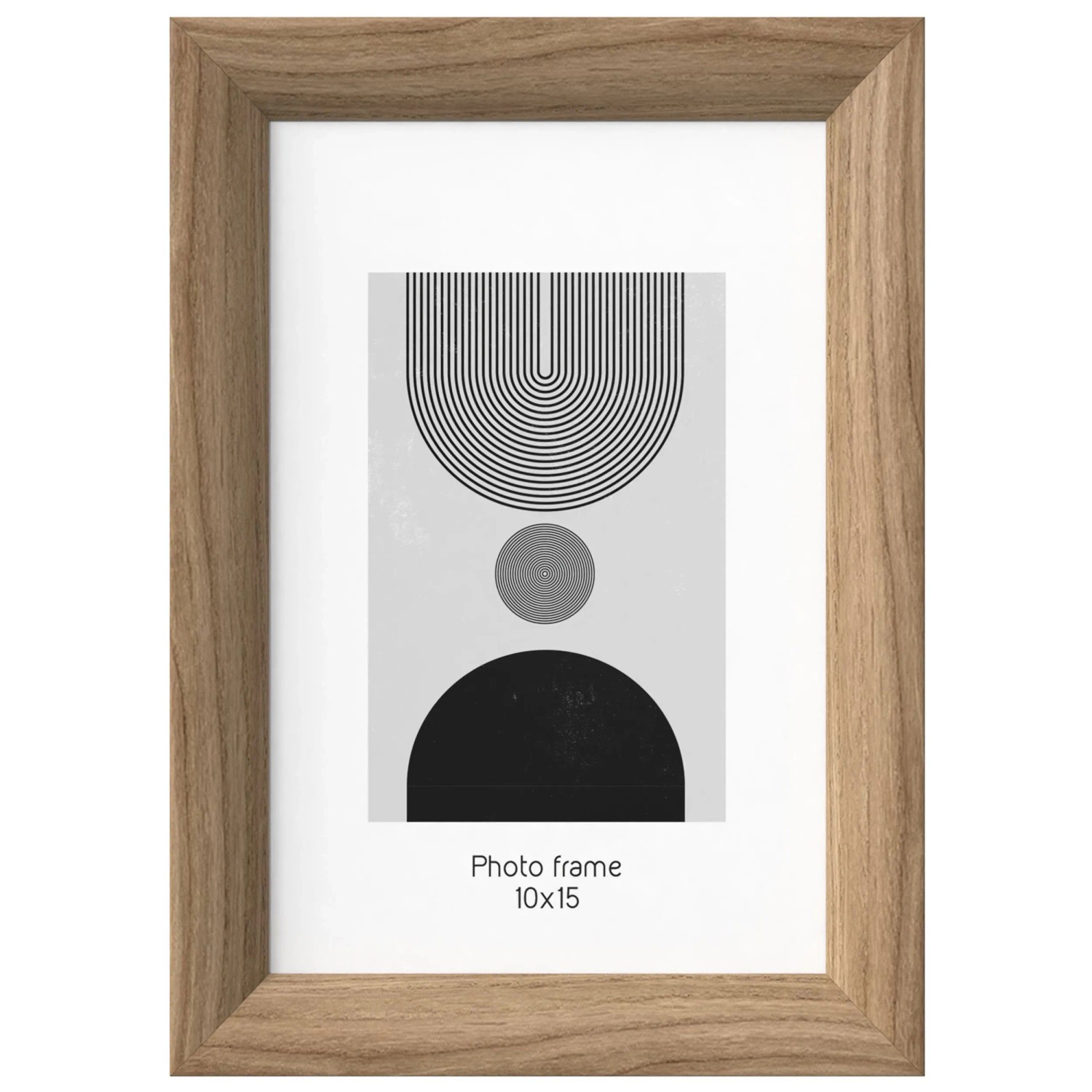 Cadre Photo En Bois Marron - 18x13 Cm - Neuf