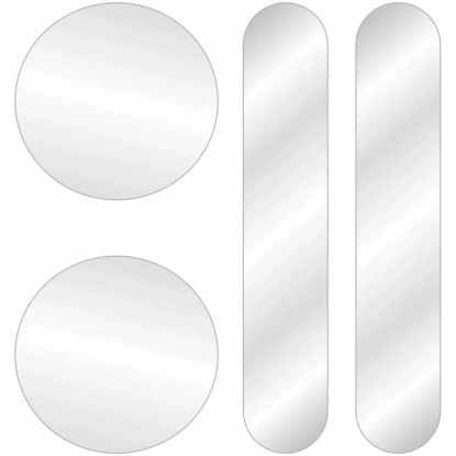 Sticker-Set Reflexstreifen und -punkte Weiss 11 x 9,5 cm