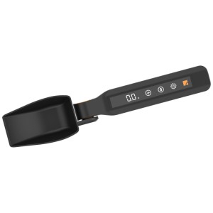 Balance cuillère doseuse numérique Steinbach pour produits chimiques de piscine, cuillère doseuse noire avec écran.