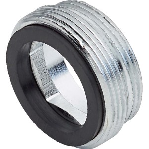 Réducteur M24 x M22 pour robinets de puisage, laiton chromé.