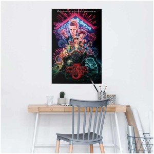 Maxiposter Stranger Things Summer of 85, 61x91,5 cm. Poster mit Charakteren und Monstern aus der Serie.