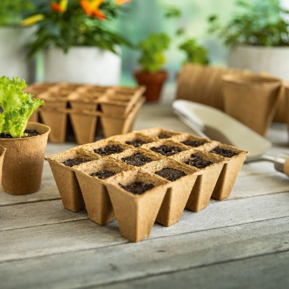 OBI Anzuchttöpfe eckig 4 x 4 cm / 36 Stück
