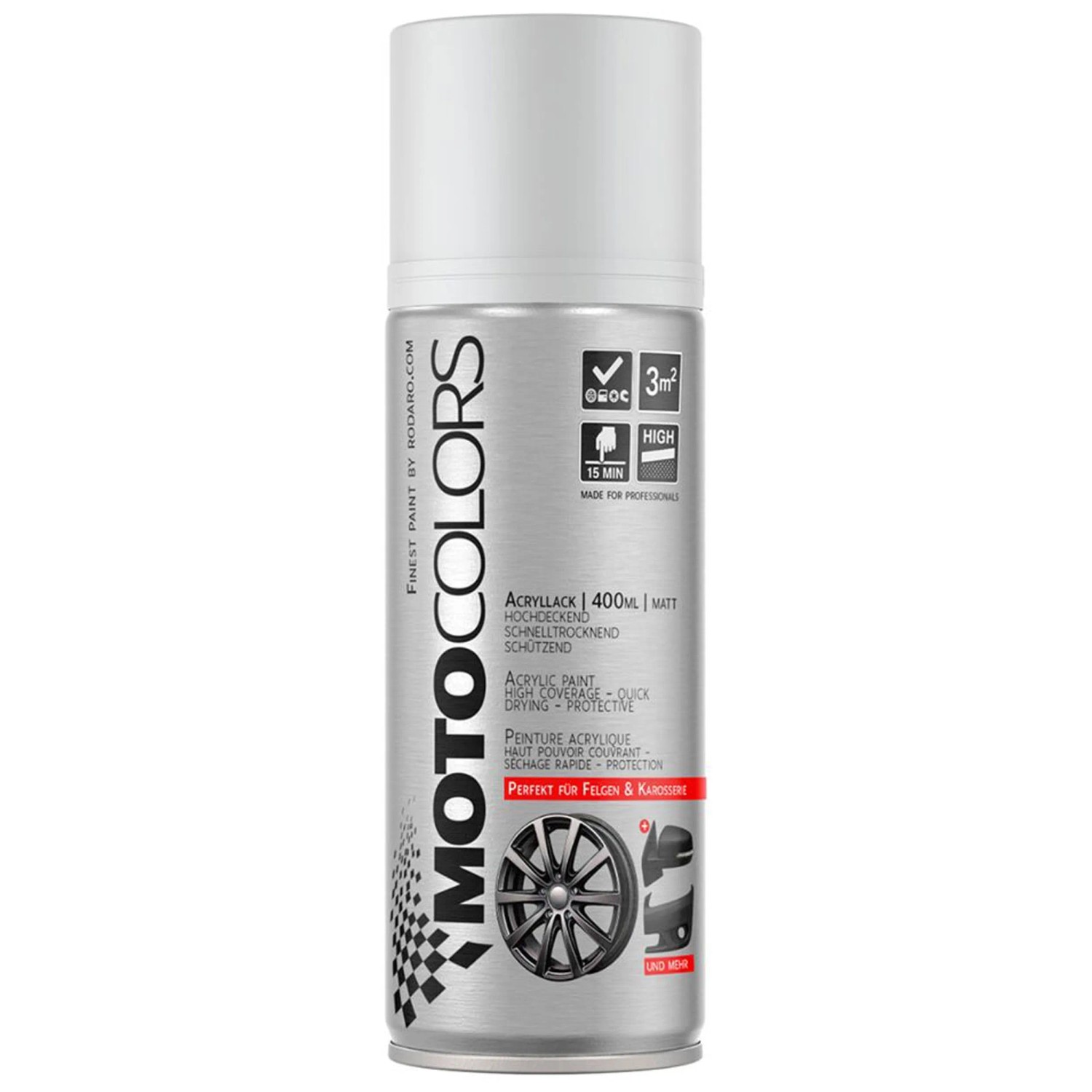 Vernice Spray Base Metallizzata Per Auto Mercedes/Daimler 748 Grigio Comet, 400 Ml, Alta Pigmentazione E Asciugatura Rapida