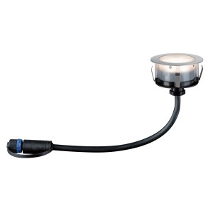 Faretto da incasso a LED Paulmann Plug & Shine, 1W, acciaio inox, per sistemi di illuminazione esterna.