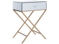 Table d'appoint Vivy Argent (HxlxP) 70 x 50 x 40 cm
