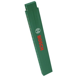 Mètre pliant vert Bosch, 2 mètres, de la catégorie des outils de contrôle et de mesure.