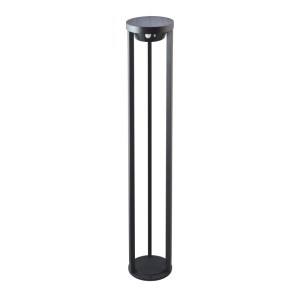 Lanterne solaire LED Schönenberger Markab noire en aluminium, Ø 16cm, pour jardin et terrasse.