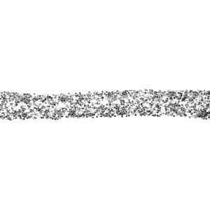 Silberner Glitterkleber aus der Flasche, ideal zum Dekorieren und Basteln.