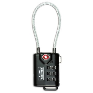 Burg-Wächter TSA 74/30 Vorhangschloss mit Zahlencode und Drahtbügel für Reisegepäck.