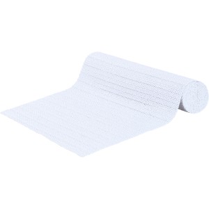 Tapis antidérapant blanc (30x150 cm) comme protection de tapis ou fond de tiroir.