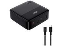 Schönenberger Caricabatteria da tavolo Nero GaN USB 100 W