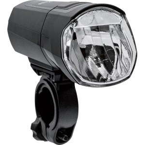 Lampe de vélo : phare LED avec support pour une bonne visibilité sur la route.