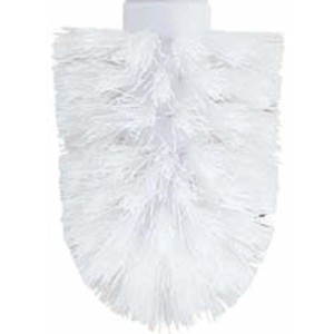 Tête de brosse WC de rechange Spirella, blanche, compatible avec les séries Atlantic, Campagne, Lagune et Tube.