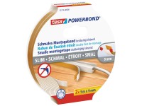 Tesa Powerbond Montageband schmal 5 m x 9 mm / 2 Stk.