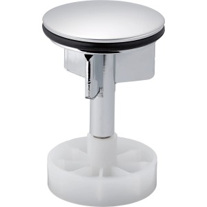 Tappo eccentrico cromato lucido (Ø 38,5 mm) per lavabi e vasche da bagno.