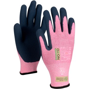 Guanti da lavoro OX-ON Recycle Junior 16000, rosa/blu, taglia 4-6 anni.