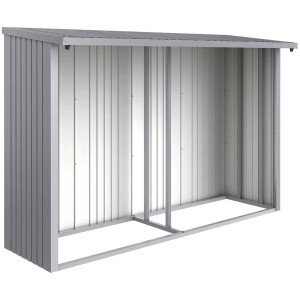 Panneau arrière Biohort pour WoodStock 300, argent métallisé, tôle d'acier.