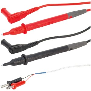 Cordons de mesure pour multimètre Uni-T, CAT III 600V, rouge, noir, capteur de température.