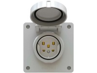 Steckdose Exo 1 x Typ25 IP55 Lichtgrau Gr. 1 x 1