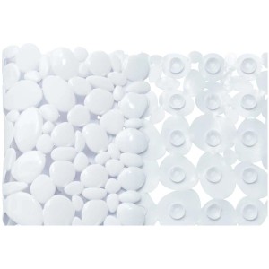 Tappetino per vasca Diaqua Sasso bianco, 36x71cm, con ventose per una presa sicura nella vasca.