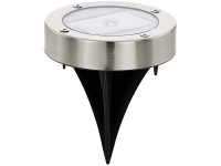 Eglo Solar-LED-Bodenleuchte Edelstahl-Klar