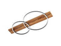 Eglo LED-Deckenleuchte Boyal 2 Ringe Stahl Holz Schwarz-Braun Eglo LED-Deckenleuchte Boyal 2 Ringe Stahl Holz Schwarz-Braun