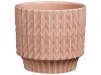 Mica Decorations Topf Lauria Keramik Hellrosa Ø 14 cm / Höhe 13 cm