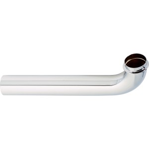 Siphon de lavabo chromé, diamètre 32 mm, longueur 220 mm, pour raccorder les tuyaux de siphon.