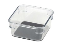 Wenko Schubladen-Einsatz A Transparent-Grau (HxBxT) 4,5 x 9 x 9 cm