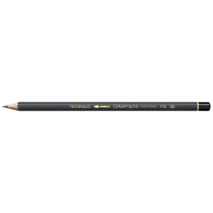 Caran d'Ache Technalo 3B Bleistift, wasservermalbar, für Skizzen und Zeichnungen.