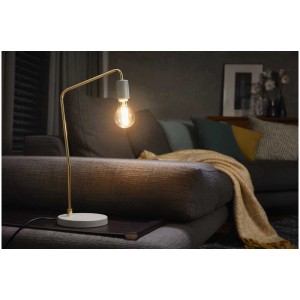 Dimmbares Osram LED-Leuchtmittel Filament E27, warmweisses Licht in Wohnraumleuchte.