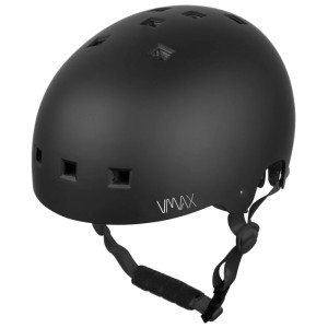Casco nero Vmax per E-Scooter, taglia S (54-58 cm), casco da pendolare con fessure di ventilazione.