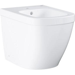 Bidet a terra Grohe Euro Ceramic PureGuard in bianco alpino, vista frontale.