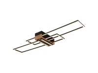 Globo LED-Deckenleuchte Dakari Mattschwarz Dunkelbraun 40 W / 1'920 lm