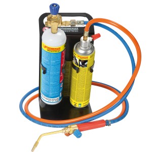 Rothenberger Roxy Kit 3100 °C Kit per saldatura autogena e brasatura con telaio, tubi e bruciatore.
