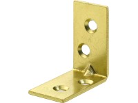 Hettich Stuhlwinkel 30 x 30 x 15 mm Stahl vermessingt 8 Stk.