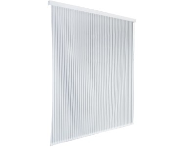 Wenko Tenda a rullo per doccia PEVA alluminio Bianco laccato 132 x 240 cm