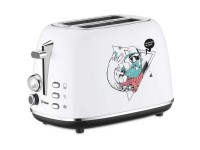 Trisa Toaster Street Art Weiss-Bunt