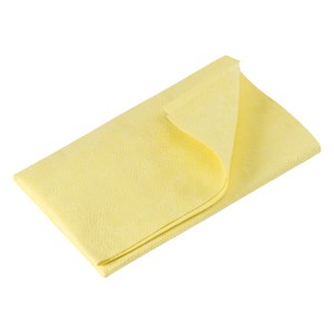 Panno universale in microfibra giallo per pulizia e asciugatura.