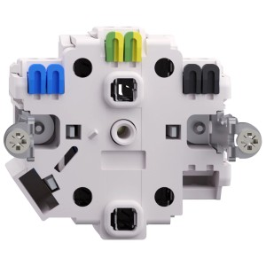 Inserto presa Feller EdizioDue con 2 connessioni T13 per interruttori.