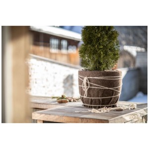 Windhager Tappetino in feltro di lana di pecora Grigio medio 60 x 120 cm
