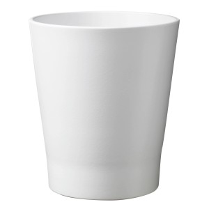 Pot pour orchidée Merina Pretty blanc mat, diamètre 14 cm, hauteur 15 cm.