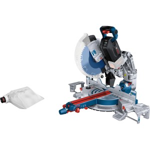 Scie à onglet sans fil Bosch Professional GCM 18V-305 GDC Solo avec sac à poussière.
