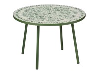 Mica Decorations Table d'appoint Bologna fer Vert hauteur 58 / Ø 38 cm