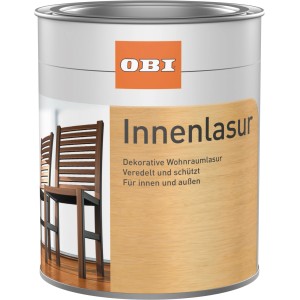 Boîte de lasure d'intérieur OBI, blanc naturel, 750 ml.