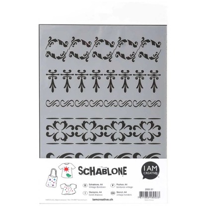 Stencil Bordure A4
