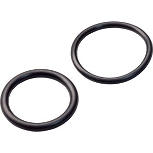 Set di O-ring per raccordi eccentrici, due anelli di tenuta neri in NBR.