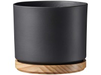Söndgen Keramik Übertopf Oslo Anthrazit matt Ø 19 cm / Höhe 16 cm
