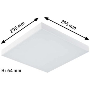 Pannello LED Paulmann Velora Rainbow bianco dimmerabile, 29,5x29,5cm, per montaggio a soffitto.